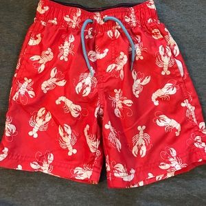 Carters Boys Red Lobster Swim Trunks