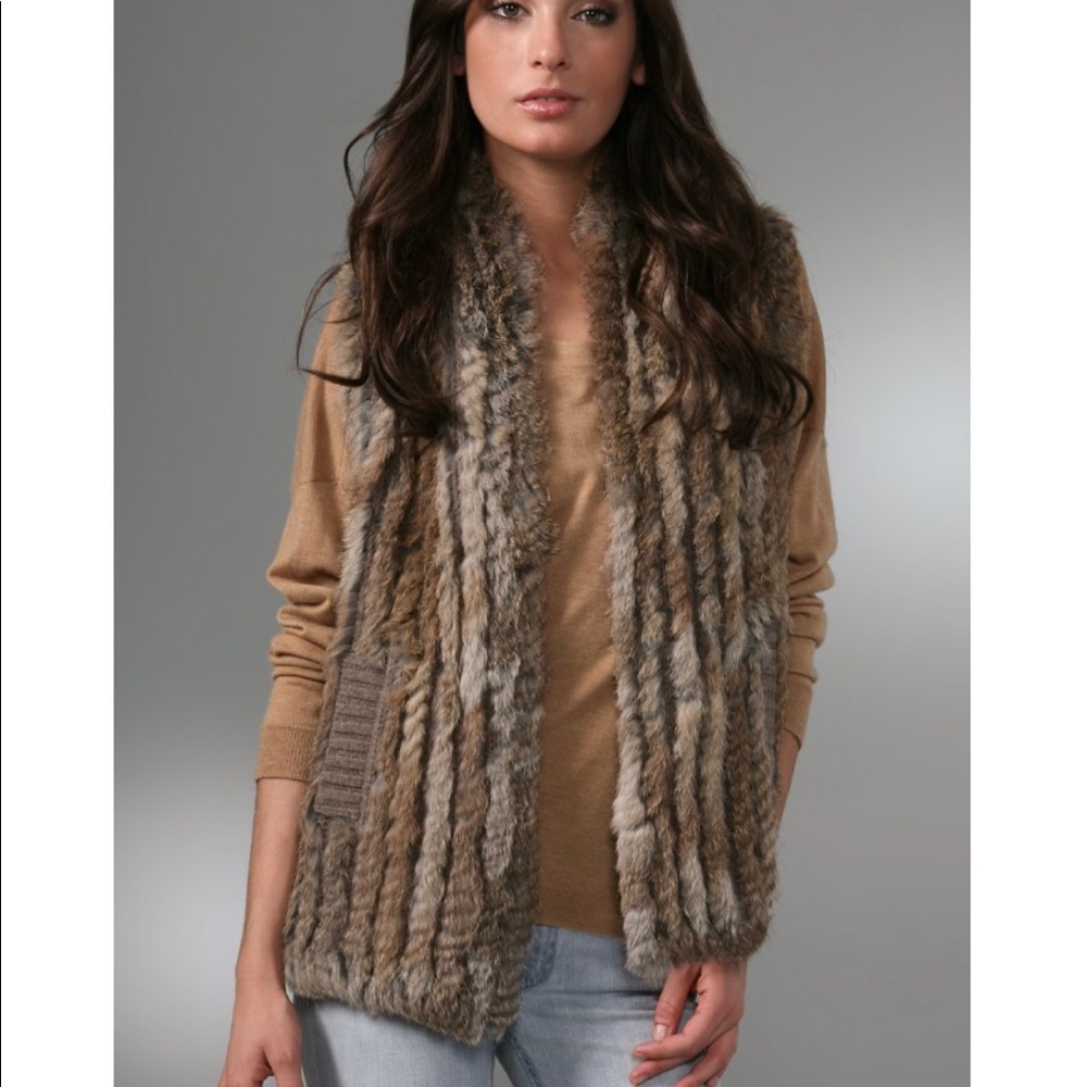 ✨HP✨Marc by Marc Jacobs rabbit fur sweater vest