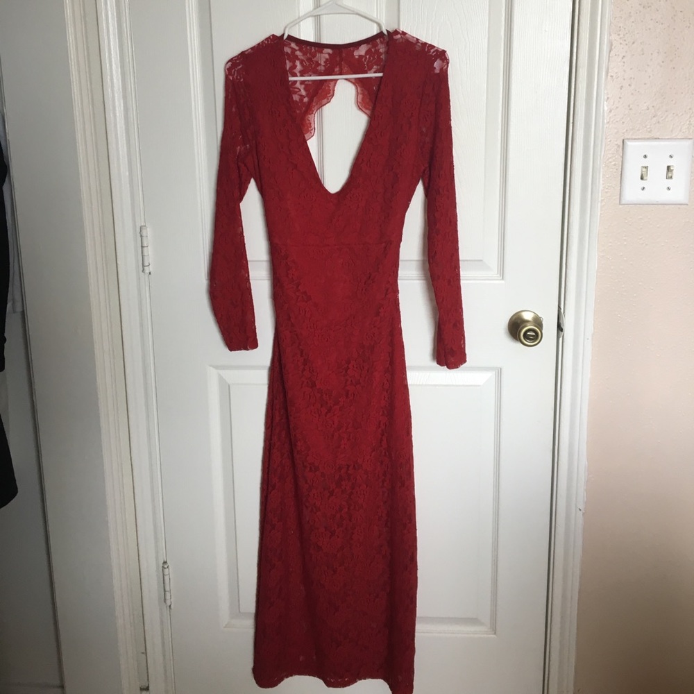 Red dress