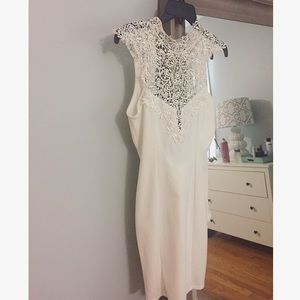 White low back lace Lulu's dress size small