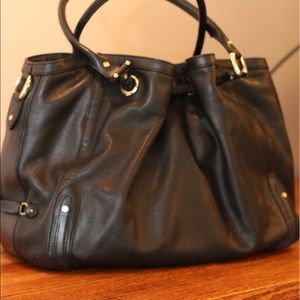 Cole Haan Black Leather Shoulder Bag Purse