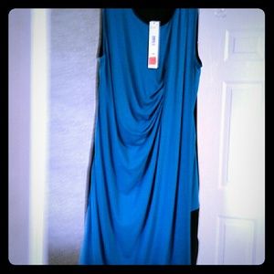 Brand new DKNY black and blue beautiful dress