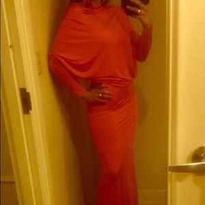 🛑sold🛑Orange body con gown perfect condition