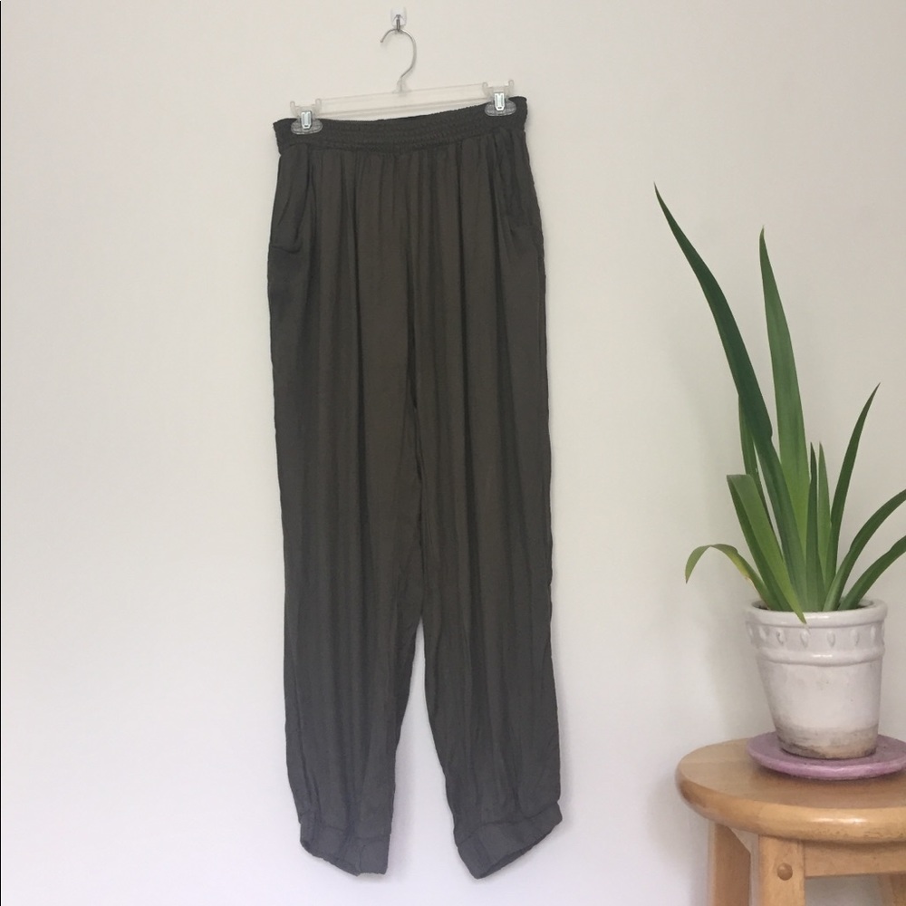 American Eagle Olive Harem Pants