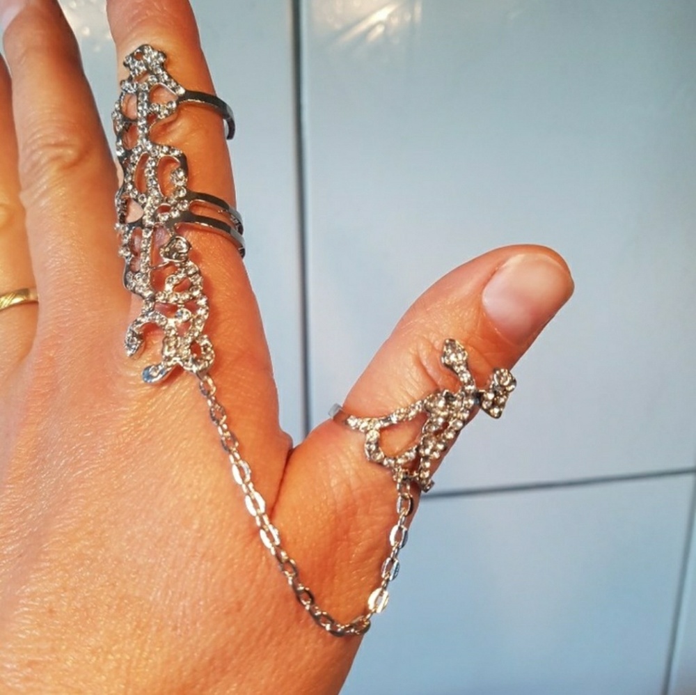 Rings Multiple Finger Stack Knuckle Band - Picture 4 of 4
