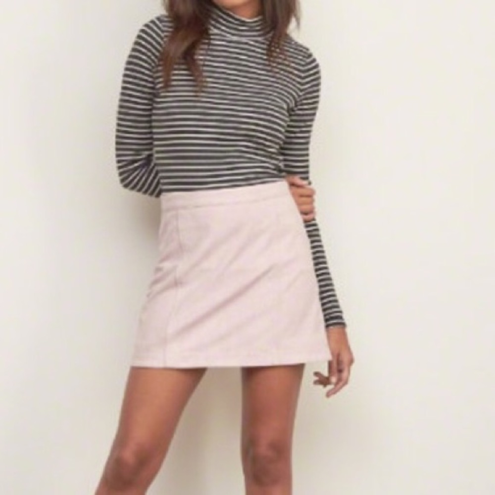 Abercrombie and Fitch Suede Pink Skirt
