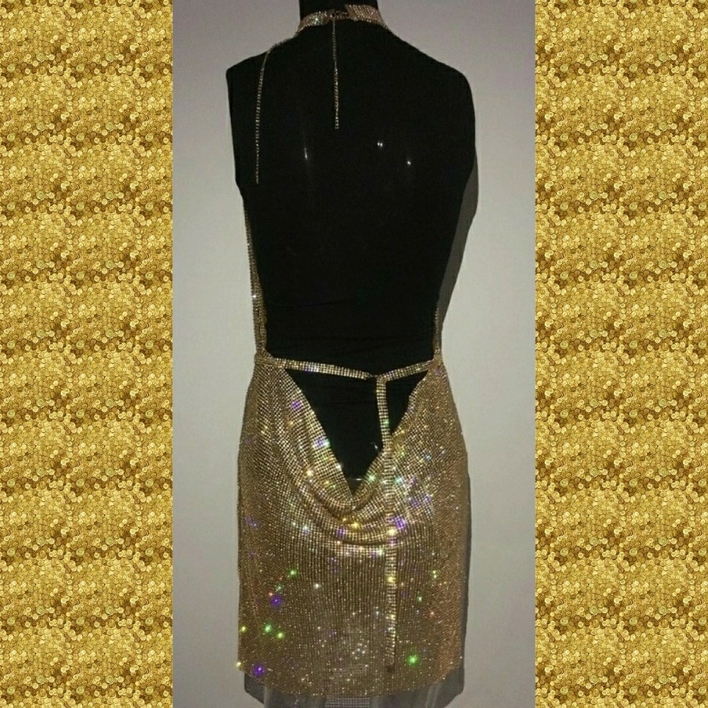 ❎SOLD❎New all over rhinestone dress - Picture 2 of 6