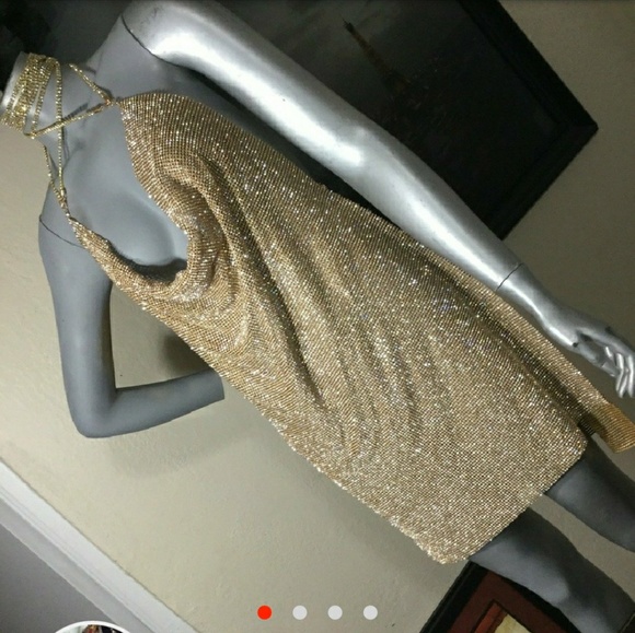 ❎SOLD❎New all over rhinestone dress - Picture 4 of 6