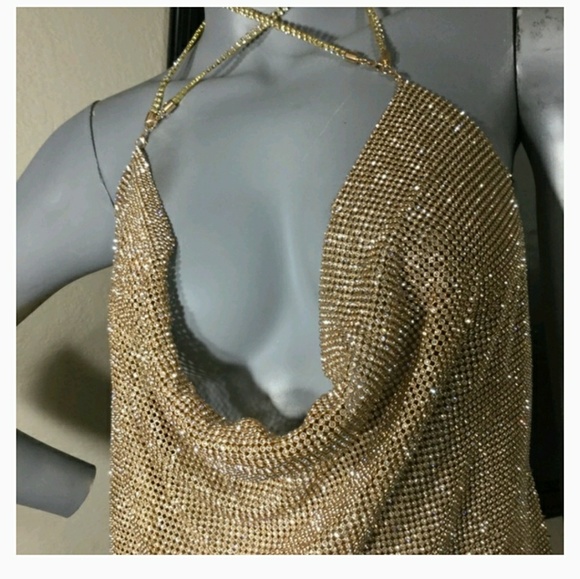 ❎SOLD❎New all over rhinestone dress - Picture 5 of 6