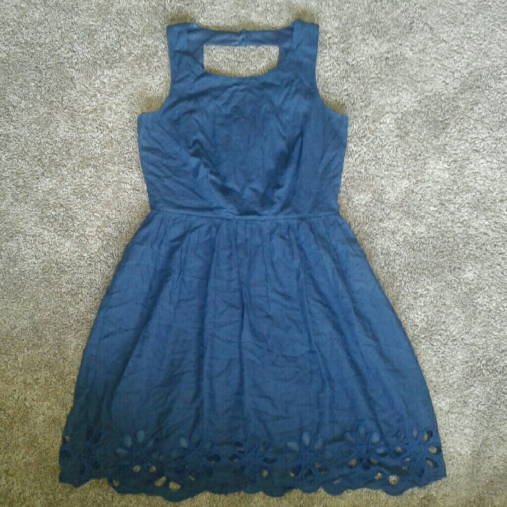 Francesca's closet dark blue dress
