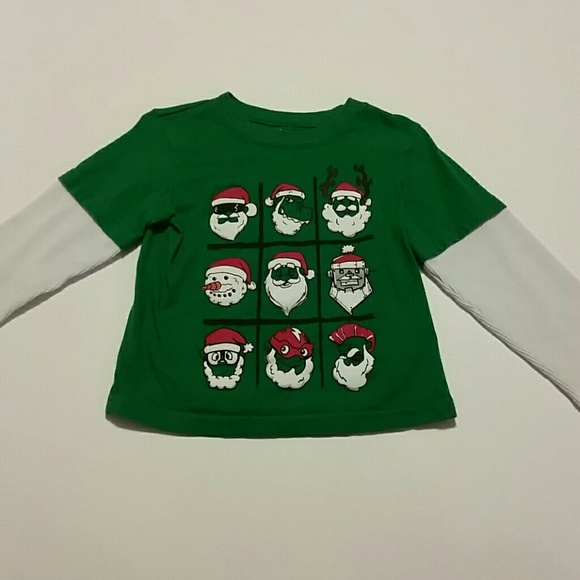 Used Free Gift Holiday Santa Shirt Super cute - Picture 2 of 4