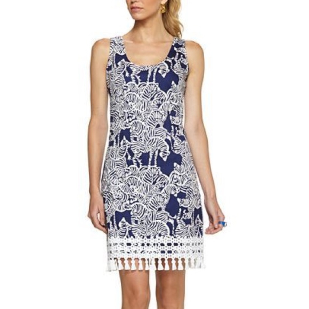 LILLY PULITZER ZEBRA SHIFT DRESS