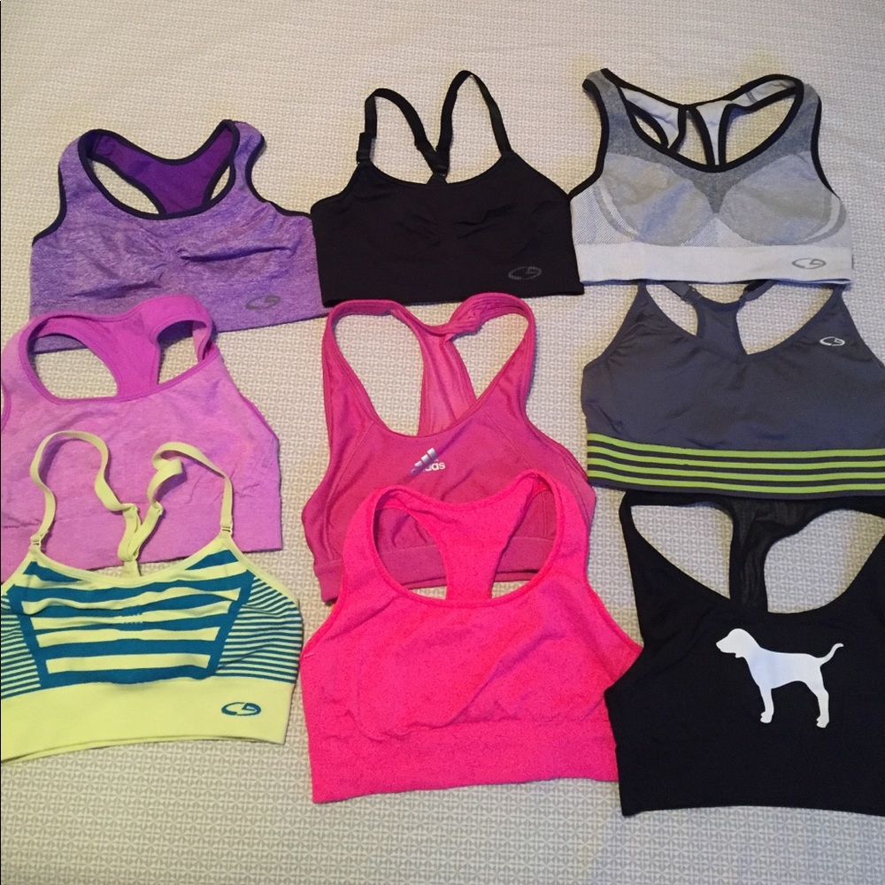 Set of 9 sports bras...NEVER WORN
