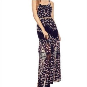 NWT Candie's Floral Black Maxi