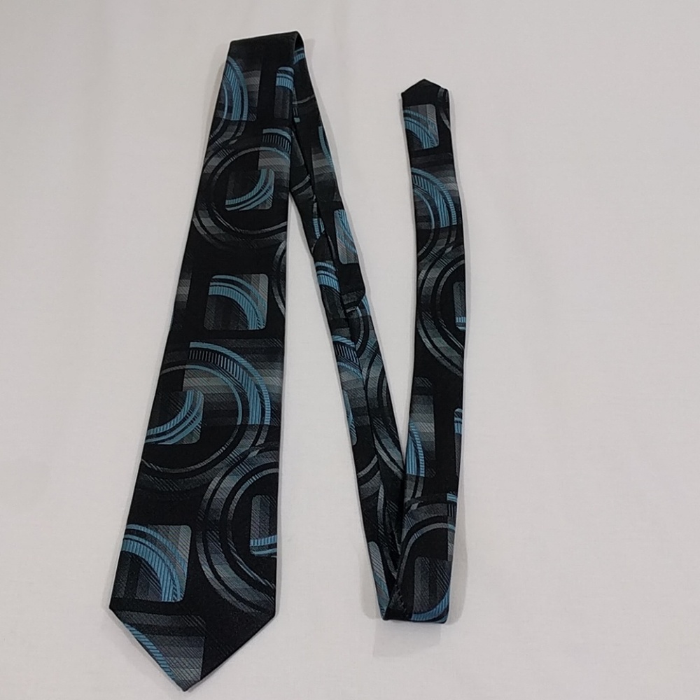 Men's tie black and blue