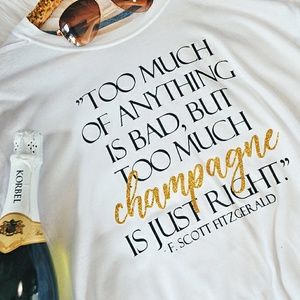 • Wholesale • Champagne Fitzgerald Glitter Tee