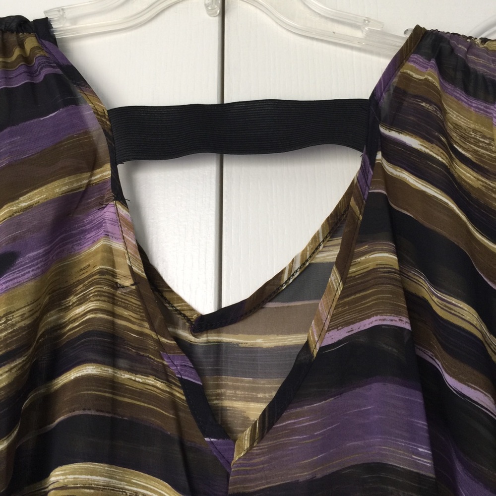 Donated - Cute top - brown and purple - Picture 4 of 5