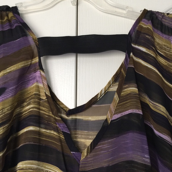 Donated - Cute top - brown and purple - Picture 4 of 5