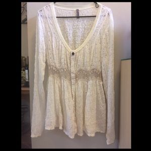 Button down Free People top