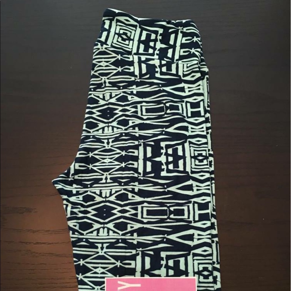 LULAROE LEGGINGS Unicorn Tribal Teal Mint TC NWT
