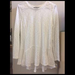 Style&Co white peplum shirt