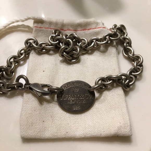 Tiffany Nameplate Necklace Factory Sale 