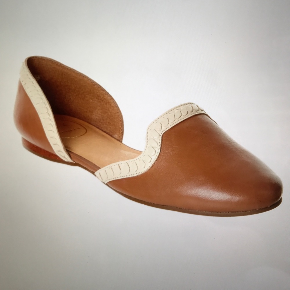 Jack Rogers Contessa Leather Flat. Size 8.