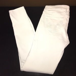 True White Hollister Skinny Jeans