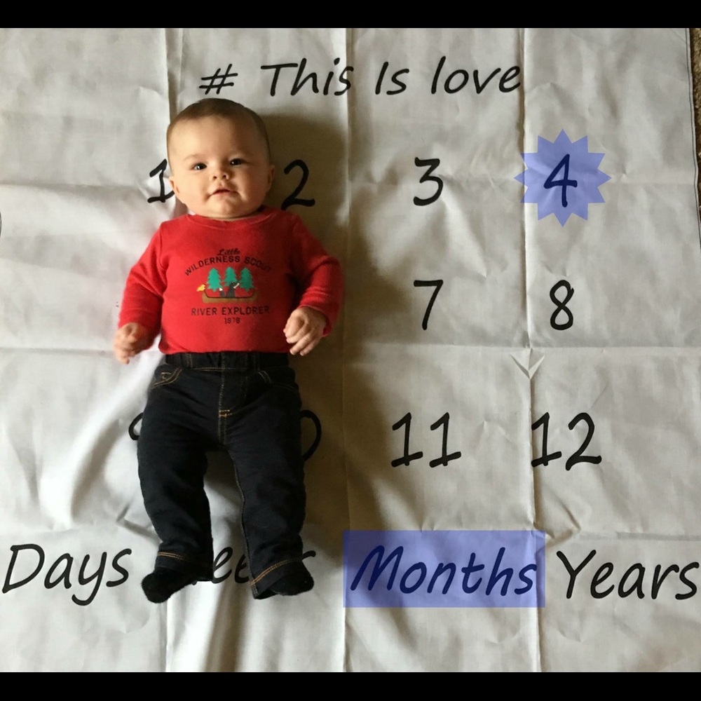 Baby Blanket Baby Prop Progression Picture