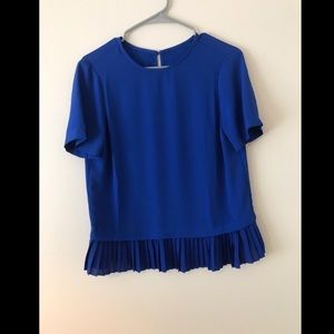 Blue Peplum top