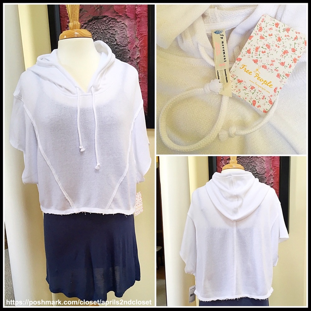 FREE PEOPLE Hoodie Pullover Poncho - Picture 4 of 6