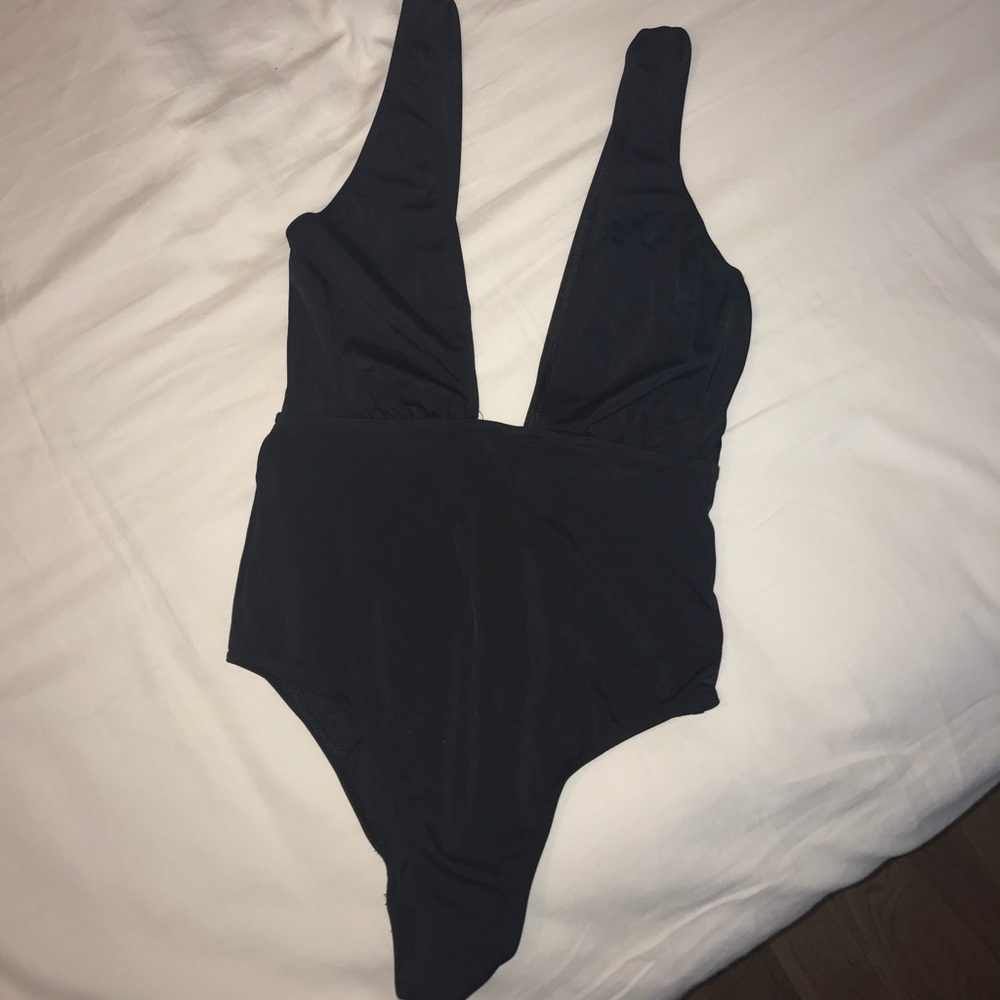 Black One piece bathing suit
