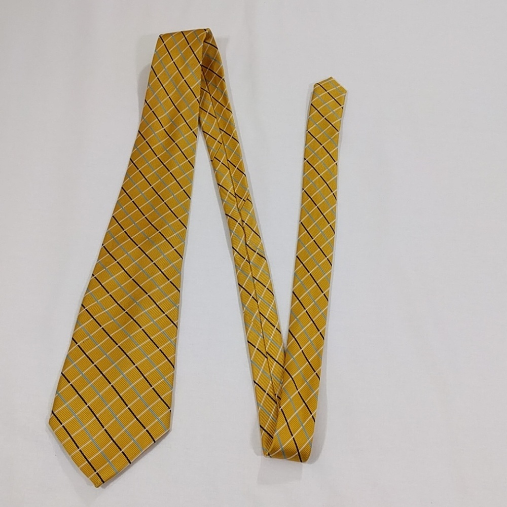 Men's tie Yellow striped