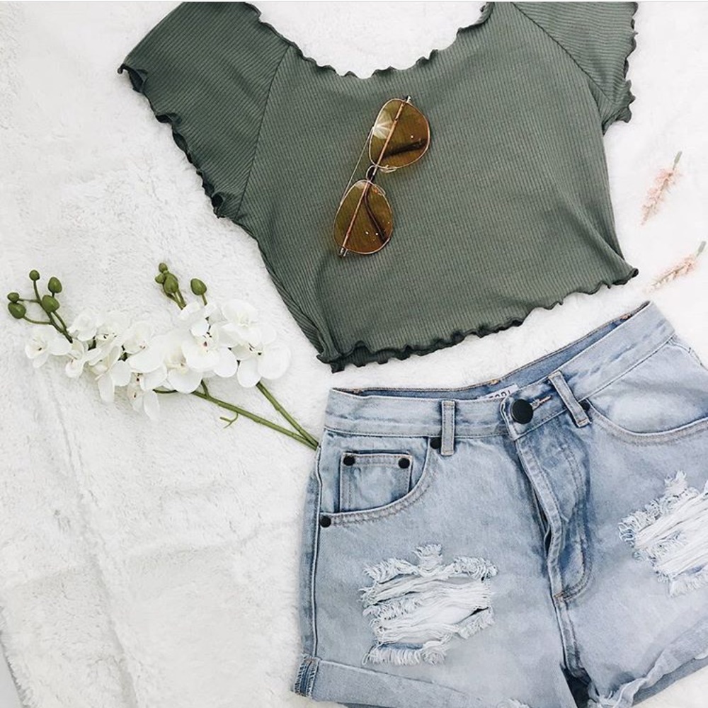 Tobi high waisted jean shorts