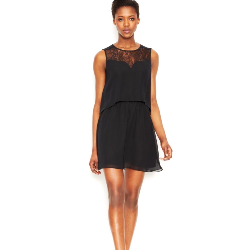 BCBGeneration 🌀Black Illusion Lace Dress