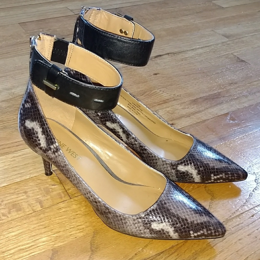 Nine West ankle strap pumps size 7.5