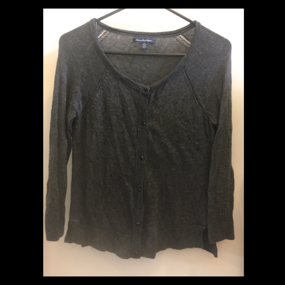 Gray American Eagle cardigan