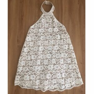 NBD Baby Doll Lace Halter Dress