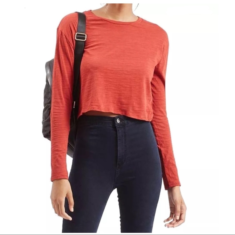 TOPSHOP SLUB CROP TOPS (Slub only)