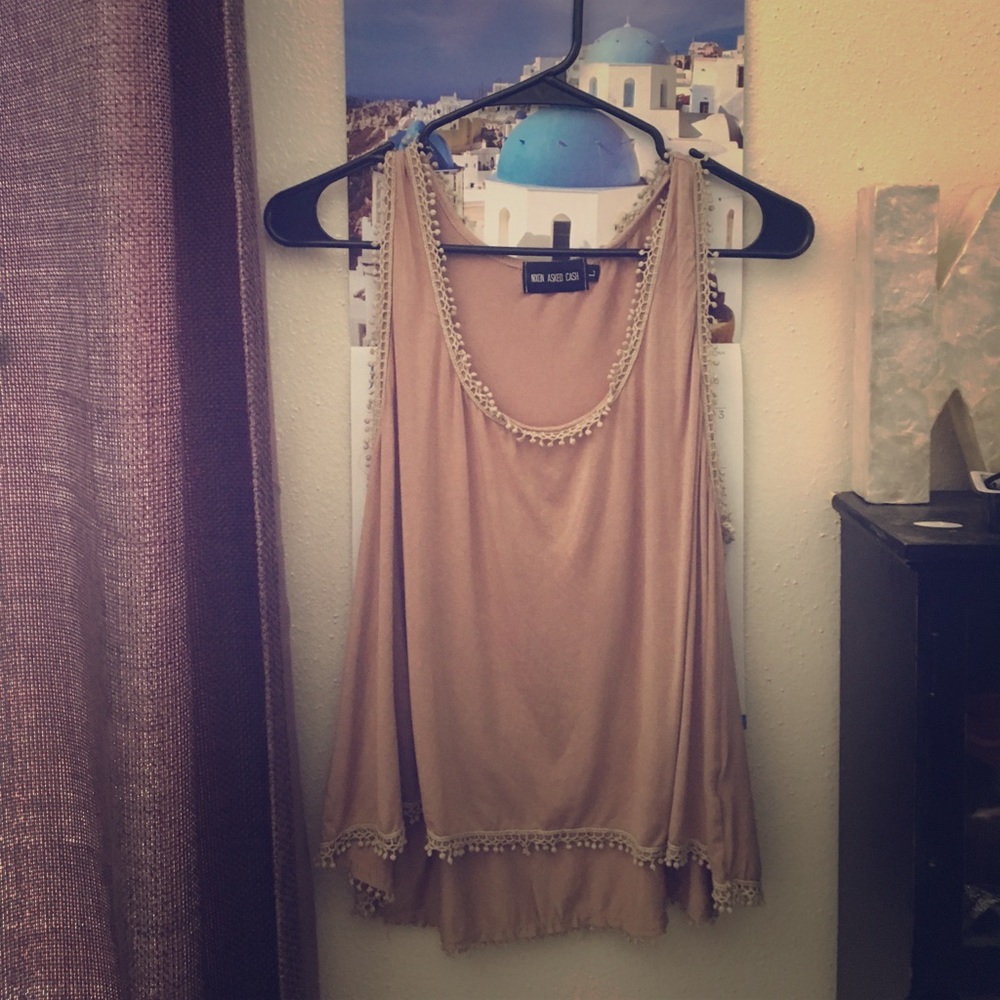 Nixon and Cash beige tank