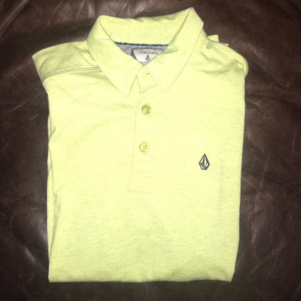 Light green polo shirt