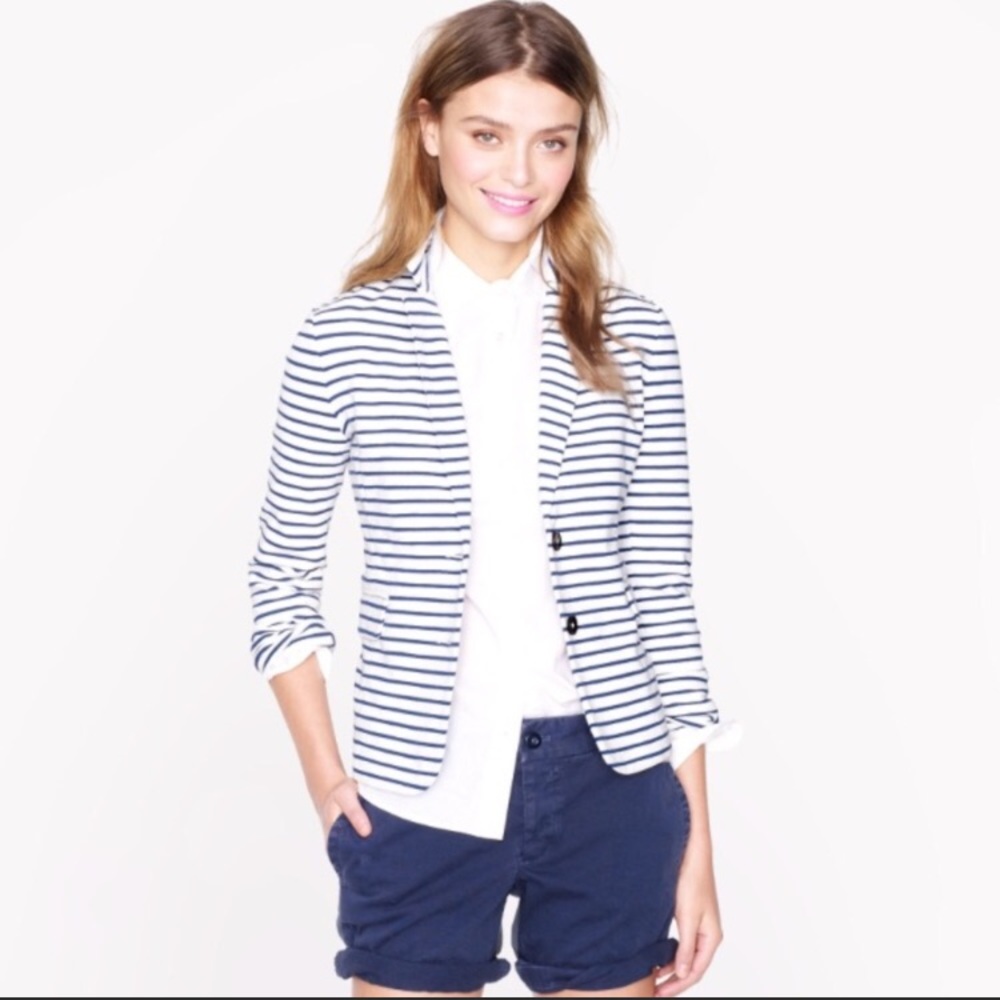 J. Crew Striped Blazer