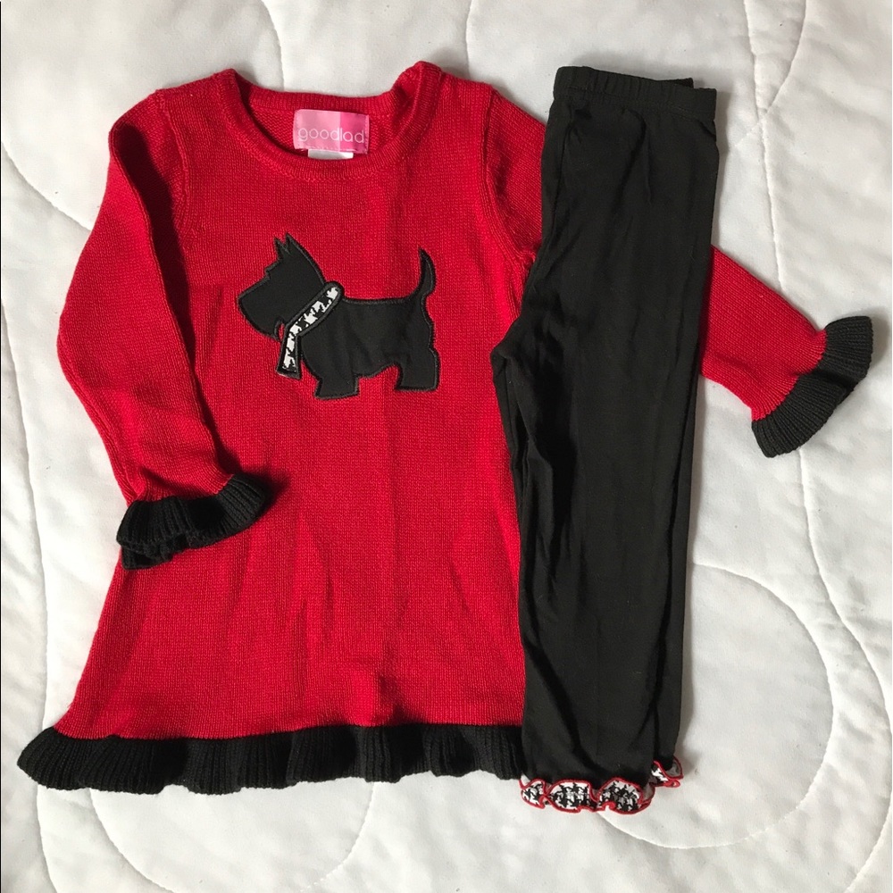 Red Sweater Set
