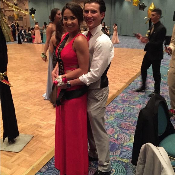 I am selling the RED PROM DRESS on the right. - Picture 3 of 4