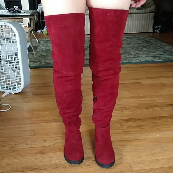 red otk boots