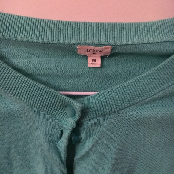 J. Crew Teal Cardigan - Picture 2 of 4