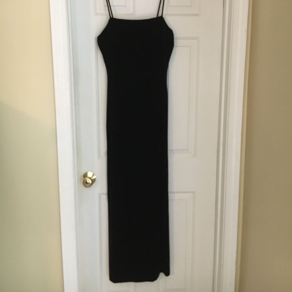 Gorgeous Black velour dress worn once