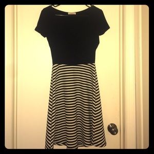 Striped Crossover Dress