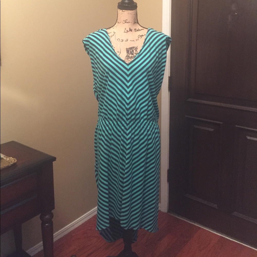 GAP High-Low Striped Dress