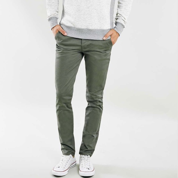 Topshop Other - Topman Skinny Chino Olive Green